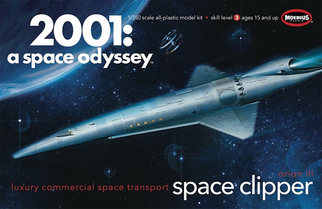 Moebius 1/350 MMK2001-12 Space Clipper Orion from 2001 Space Odyssey