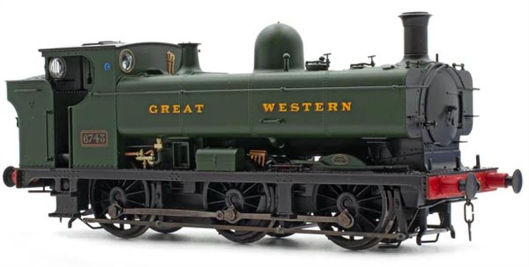 Accurascale OO ACC2871 GWR 6743 57xx Class 0-6-0PT Pannier Tank Green Lettered GREAT WESTERN