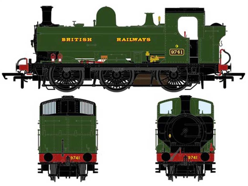 Accurascale OO ACC2885-DCC BR 9741 ex-GWR 57xx Class 0-6-0PT Pannier Tank Green Lettered BRITISH RAILWAYS DCC Sound