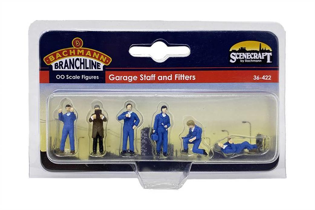 Bachmann OO 36-422 Fitters with Spanners for Maintenance Depots and Garage Staff Pack of 6 Figures