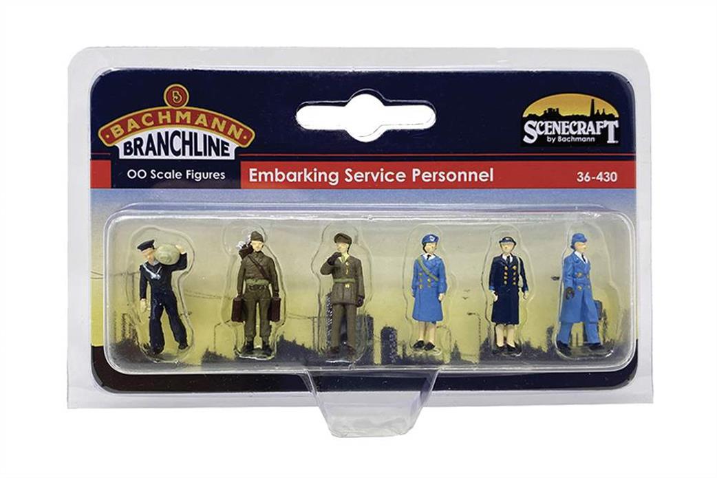 Bachmann OO 36-430 Service Personnel Travelling Pack of 6 Figures