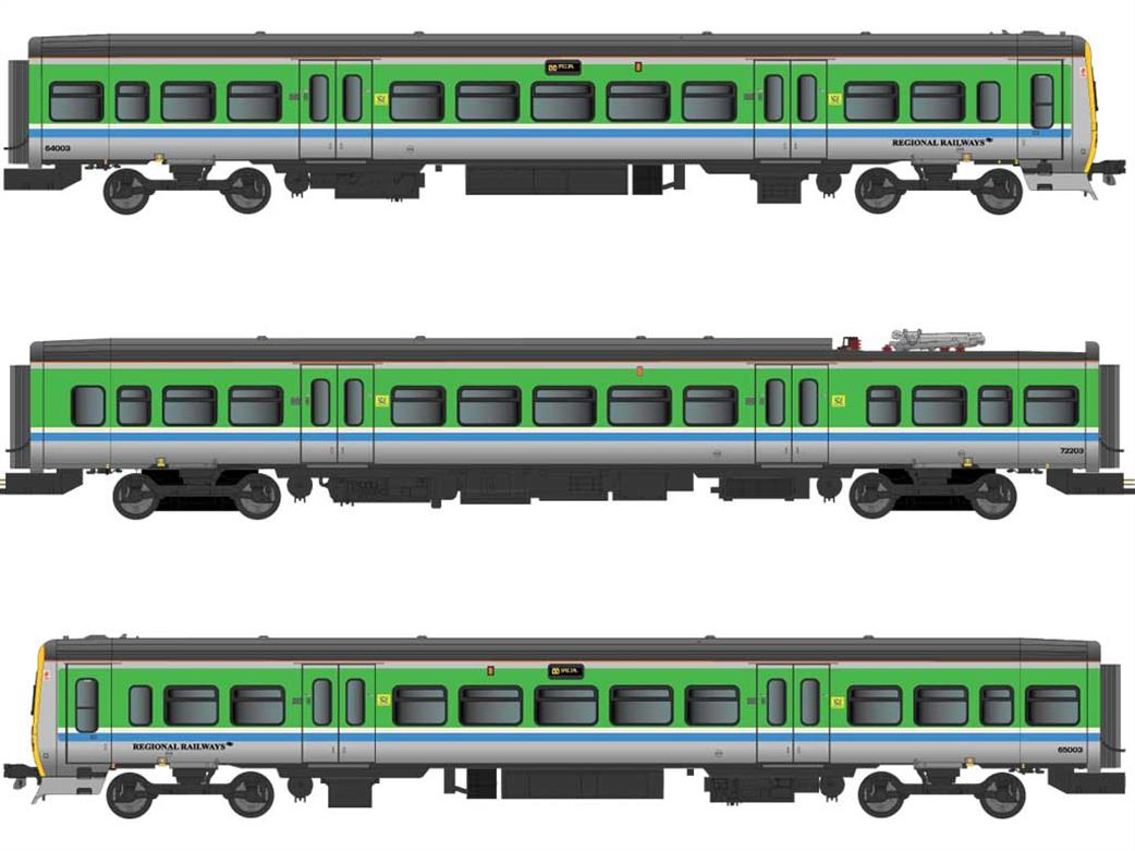 Dapol OO 4D-323-001S BR 323203 Regional Railways Centro Class 323 3 Car Electric Multiple Unit DCC Sound