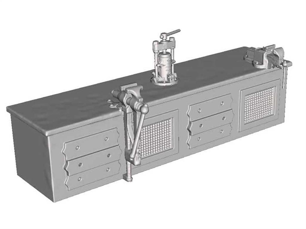 ModelU O Gauge 2741-043 Fitters Work Bench with Bench Vices