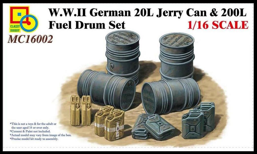Classy Hobby 1/16 MC16002 WW2 German Jerry Cans