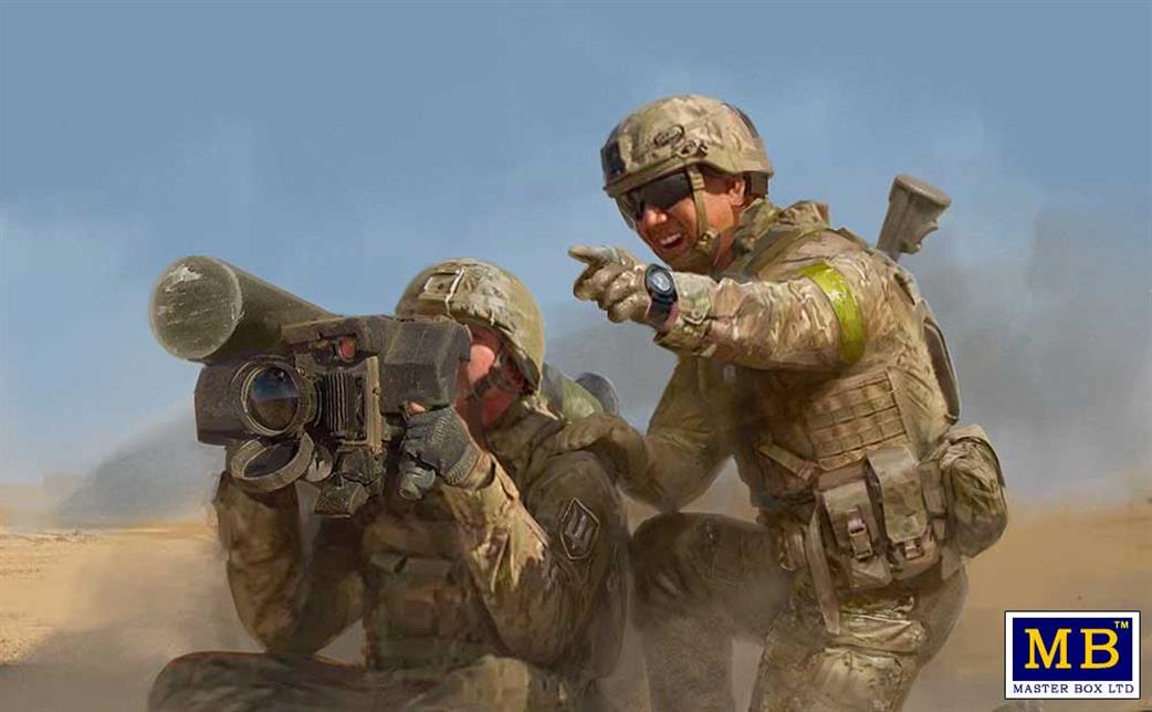 Master Box Ltd 1/35 MB35239 Javelin Ukrainian Anti-Tank Team Two Ready To Assemble Figures