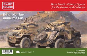 This hard plastic kit contains 3 vehicles with 6 commander figures and has options to build either Mk.II or Mk. IV variants