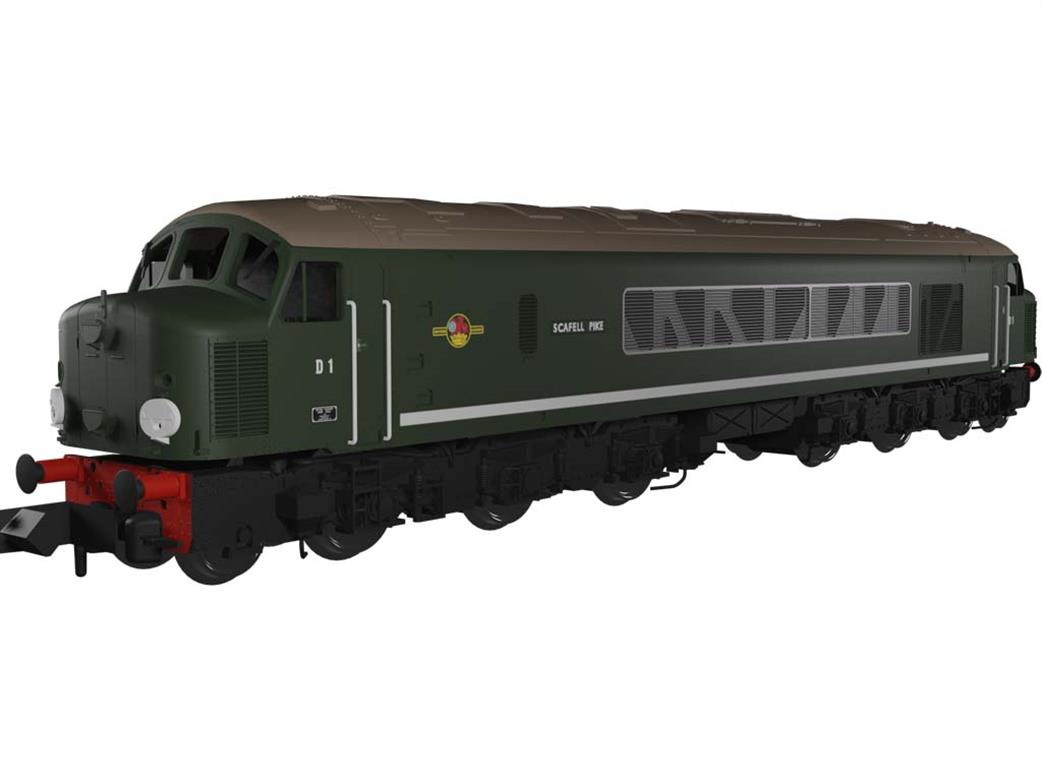 Rapido Trains N 948001 BR D1 Scafell Pike Class 44 Derby Type 4 1Co-Co1 Diesel Plain Green with White Stripe