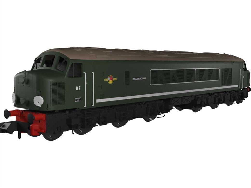 Rapido Trains N 948002 BR D17 Ingleborough Class 44 Derby Type 4 1Co-Co1 Diesel Plain Green with White Stripe