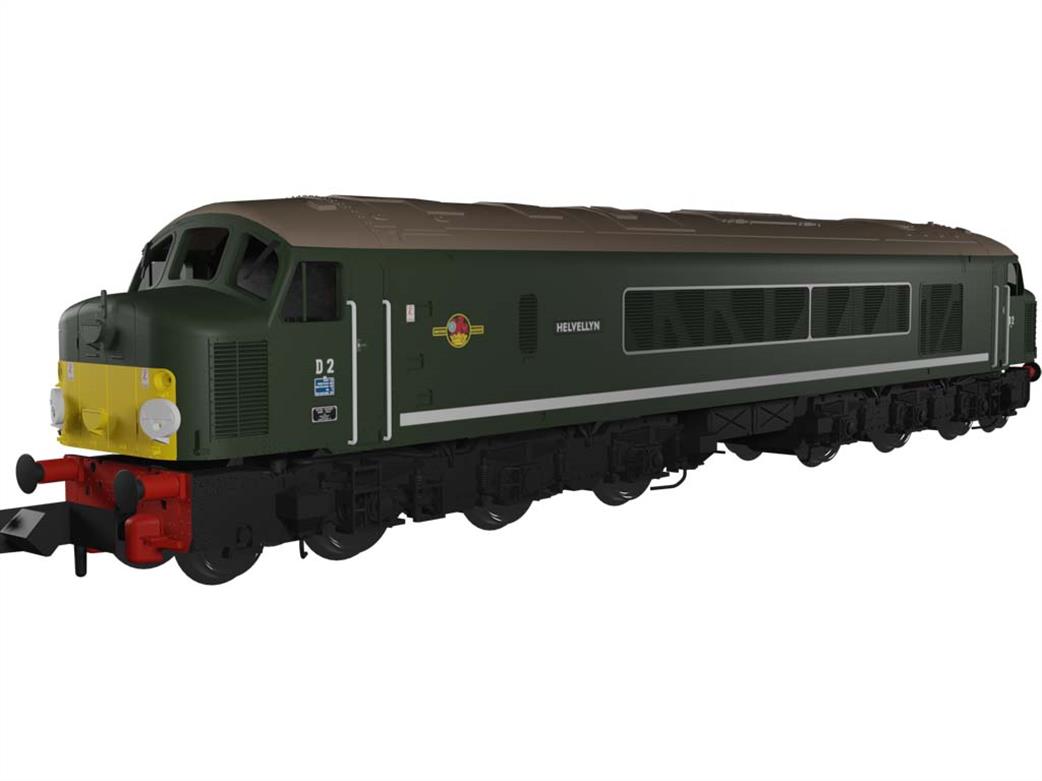 Rapido Trains 948003 BR D2 Helvellyn Class 44 Derby Type 4 1Co-Co1 Diesel Green Small Warning Panels with White Stripe N