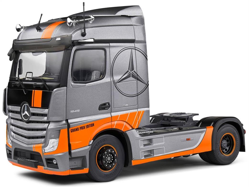 Solido 1/24 2400202 Mercedes-Benz Actros 2019 Silver Grand Prix Edition Diecast Model