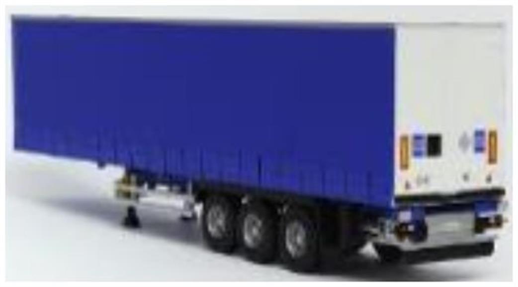 Solido 1/24 2400504 Tarpaulin Trailer Blue Diecast Model