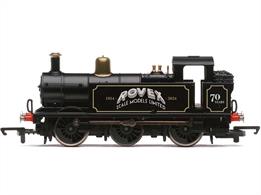 Celebrate the 70th anniversary of Hornby in Margate in style with a BR 'Jinty' locomotive in a special 'Rovex Scale Models Limited 1954-2024' livery. The contrast between austere black and glistening gold will add interest to your collection.This model will be perfect for any Hornby history enthusiasts.DCC ready with 8 pin decoder connection.Limited Edition of 750 models.