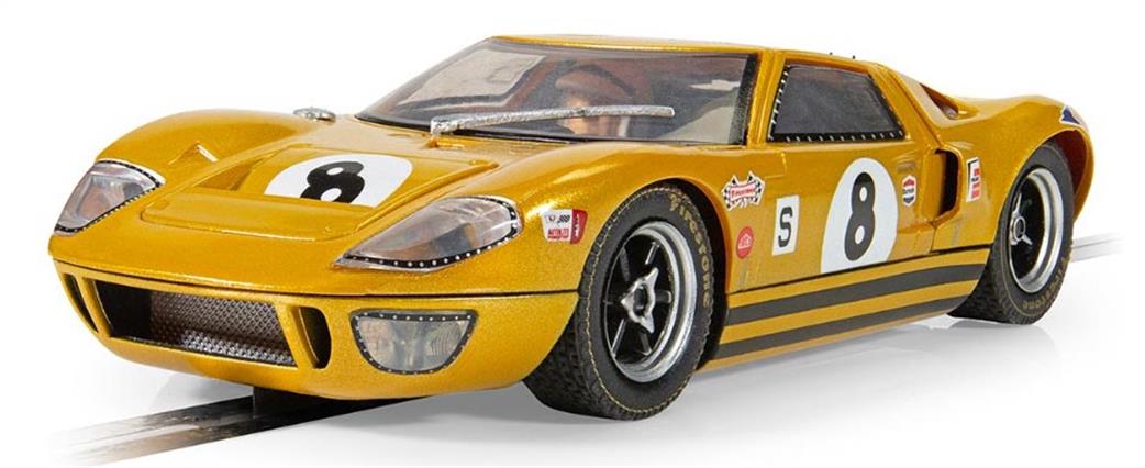 Scalextric 1/32 C4495 Ford GT40 BOAC 5000 1968 Drury Holland Slot Car