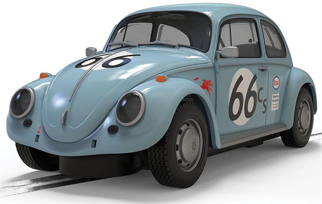 Scalextric 1/32 C4498 Volkswagon Beetle Blue 66 Slot Car Model