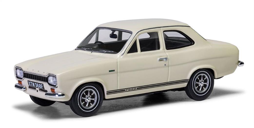 Corgi 1/43 VA09532 Ford Escort MkI Twin Cam, Ermine White (Ford Press Car)