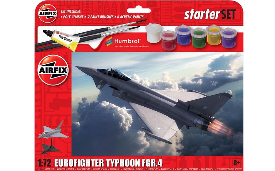 Airfix 1/72 A55016 Eurofighter Typhoon FGR.4 Gift Set