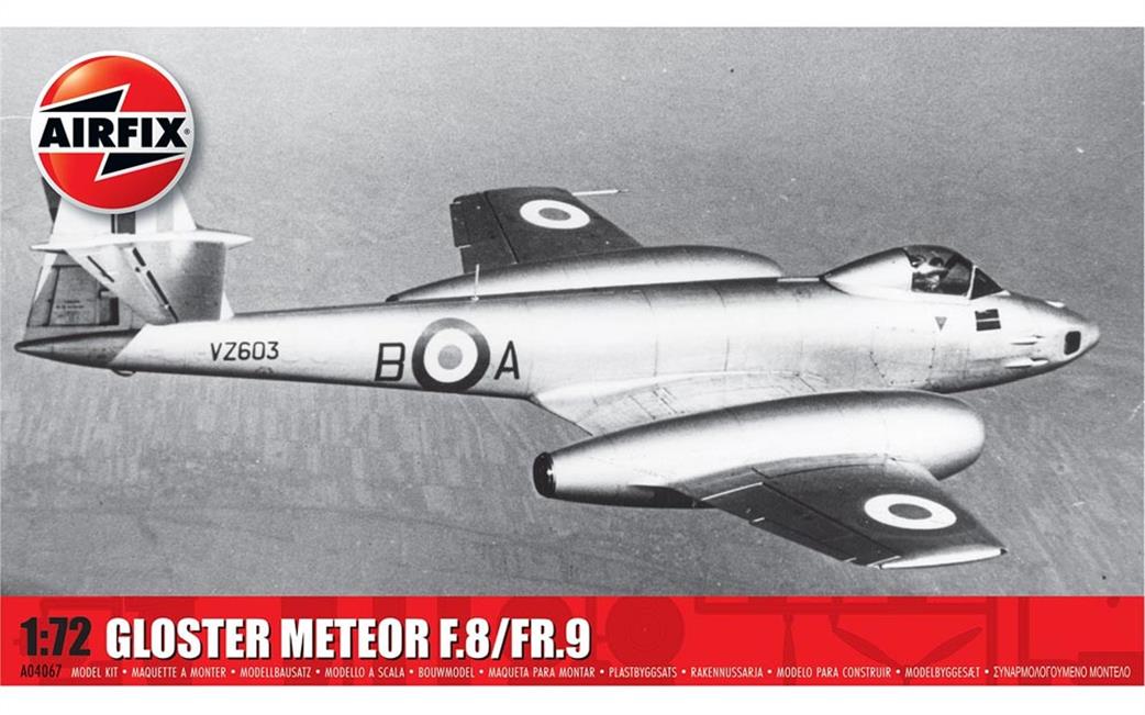 Airfix 1/72 A04067 Gloster Meteor F.8/FR.9 Jet Fighter Kit