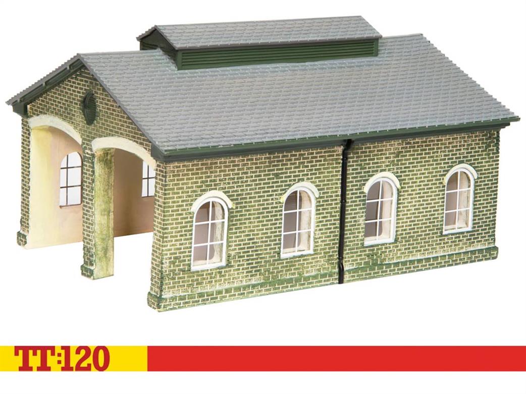 Hornby TT:120 TT9006 Engine Shed Ready Painted Resin Building