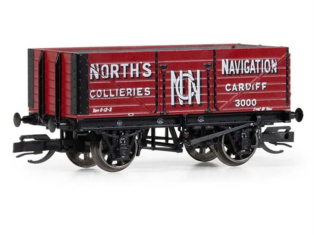 Hornby TT:120 TT6002 Norths Navigation 7 Plank Open Coal Wagon No.3000