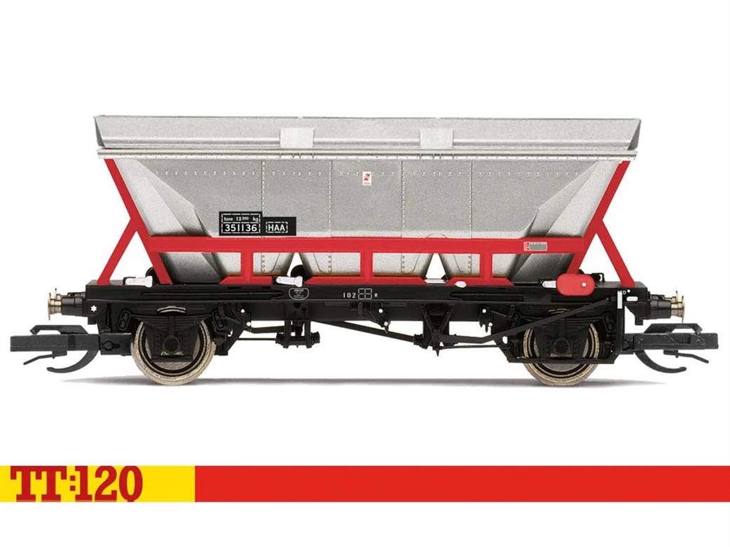 Hornby TT:120 TT6013B BR Railfreight 35-tonne glw HAA MGR Coal Hopper Wagon 351136