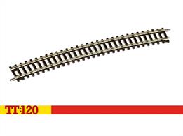 The backbone of any model railway, this length of curved track will help you create long sweeping curves on which your trains can be run and admired. This 15 degree code 80 track piece, with a radius of 640mm, is ideal for constructing your layout and is compatible with other code 80 track as well as bringing tracks back to parallel after a point.15 degree curve, 640mm radius. 24 required to form a complete circle.