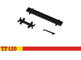 The uncoupler ramp allows you to disconnect your rolling stock and locomotives without having to remove them from the rails. This simply connects to existing unballasted track and can then be operated by hand or with a Hornby point motor.