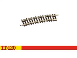 The backbone of any model railway, this length of curved track will help you create long sweeping curves on which your trains can be run and admired. This 15 degree code 80 track piece, with a 310mm radius, is ideal for constructing your layout and is compatible with other code 80 track.15 degree curve, 310mm radius. 24 required to form a complete circle.