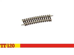 The backbone of any model railway, this half-length of curved track will help you create complex refined trackwork in a siding off the main line. This code 80 track piece is ideal for constructing your layout and is compatible with other code 80 track.15 degree curve, 267mm radius. 24 required to form a complete circle.