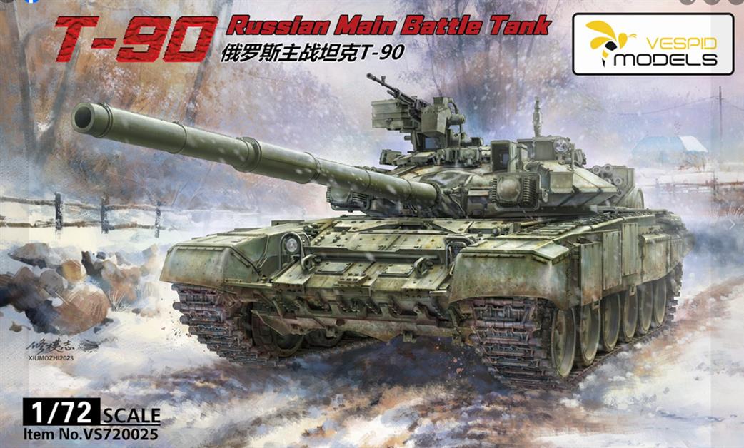 Vespid Models 1/72 VS720025 Russian T90 Main Battle Tank kit