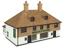 Enhance your layout with this pub, The Bush Inn Pub. Your layout can be brought to life quickly and simply, as you can immediately build up station, town and village scenes without the need to wait for glue to dry. These buildings are pre-formed and pre-decorated, it simply could not be easier to add this to your growing layout.