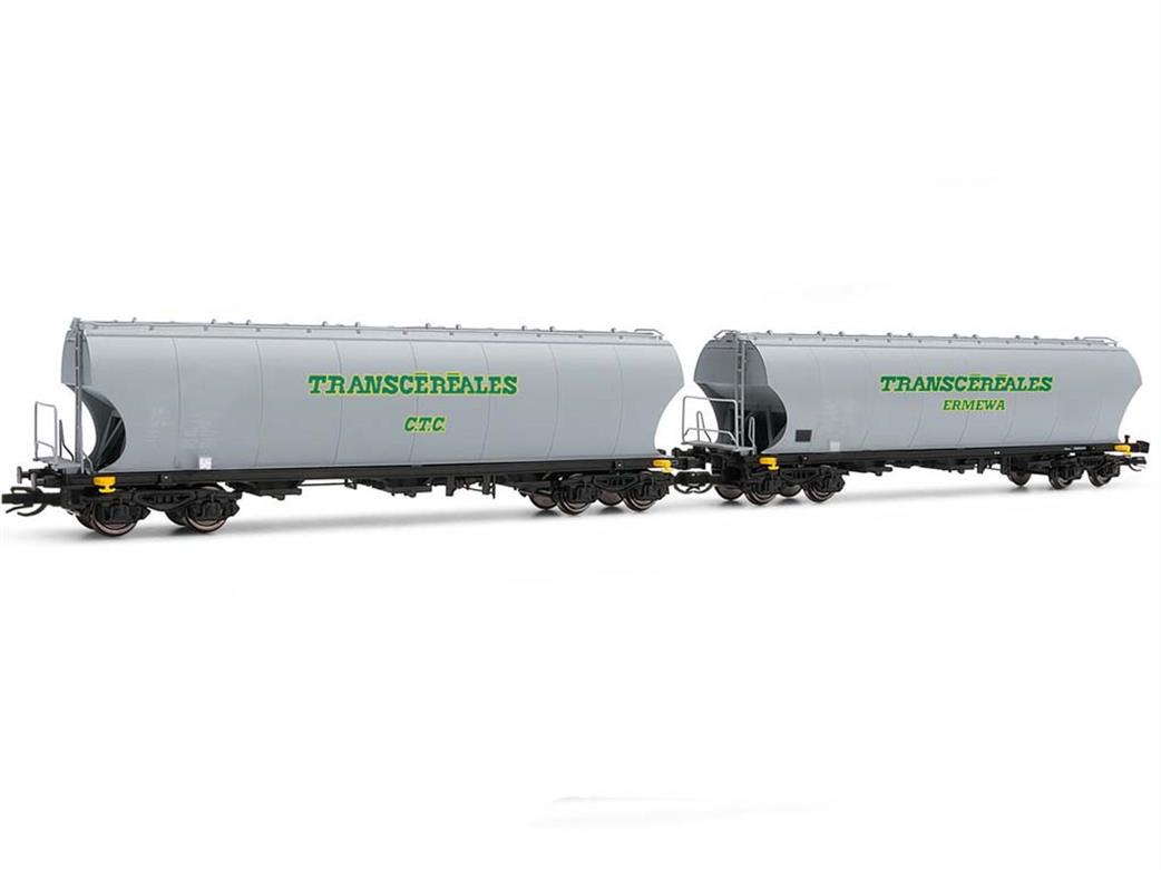 Arnold TT:120 HIN9735 SNCF Transcereales Polybulk Bogie Grain Ferry Wagons