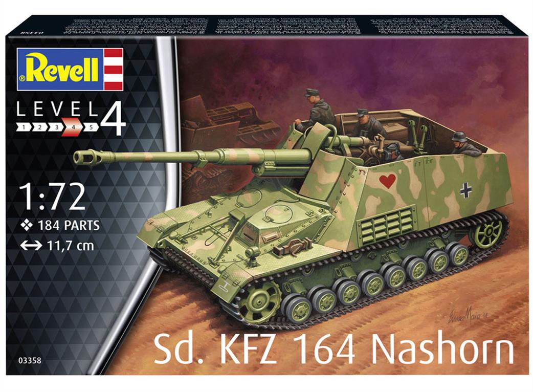 Revell 1/72 03358 Sd. Kfz 164 Nashorn Kit