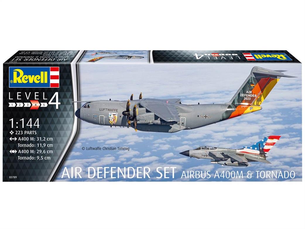 Revell 1/144 03789 Airbus A400M Military Transport Aircraft & Tornado twin kit pack