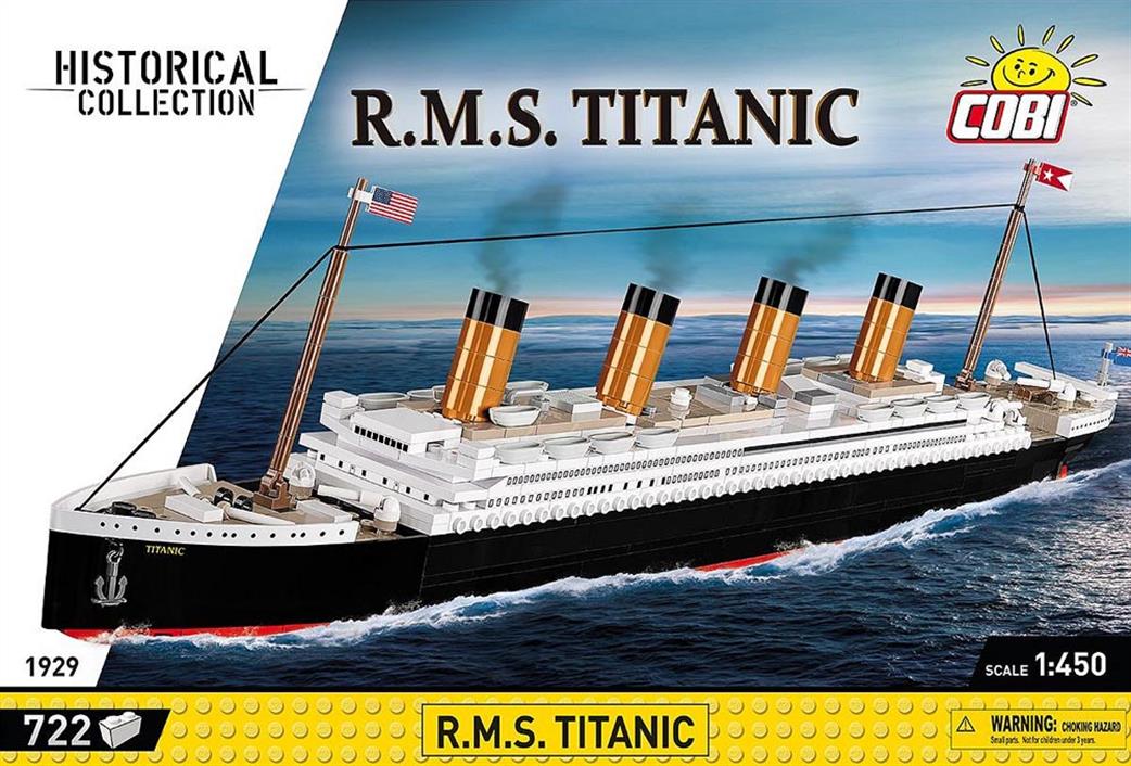 Cobi 1/450 1929 RMS Titanic Block Model