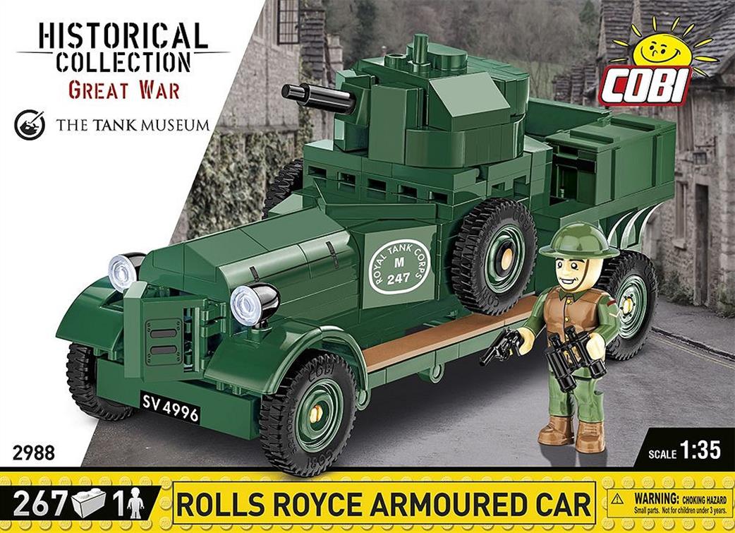 Cobi 1/35 2988 1920 Rolls-Royce Armoured Car Pattern Mk 1 Block Model