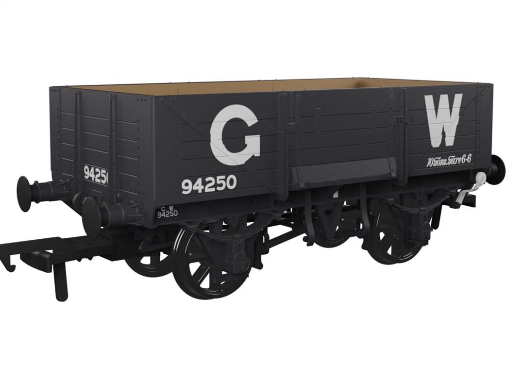 Rapido Trains OO 971003 GWR 94250 Diagram O18 5 Plank Open Merchandise Wagon GWR Grey 25in Lettering