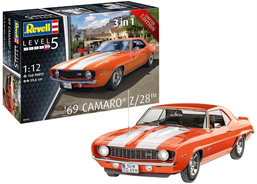 Revell 1/12th 07727 1969 Camaro Car Kit