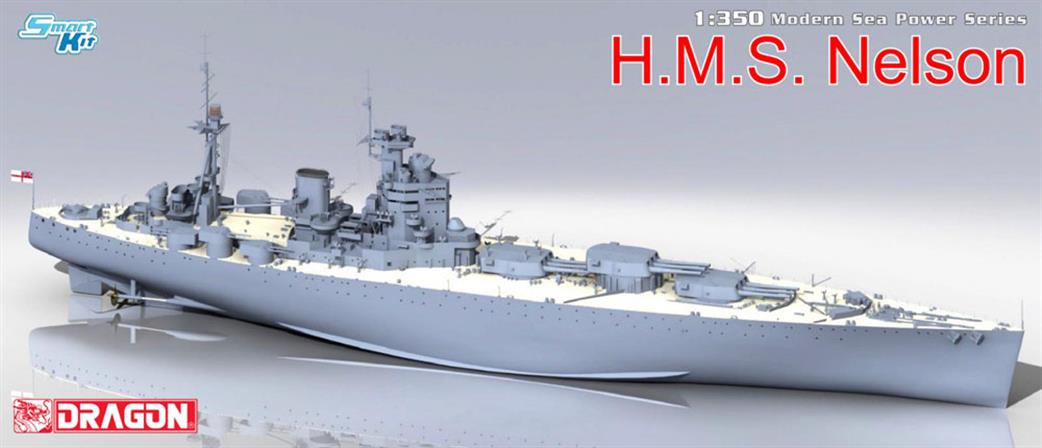 Dragon Models 1/350 1042 HMS Nelson RN WW2 Battleship Kit
