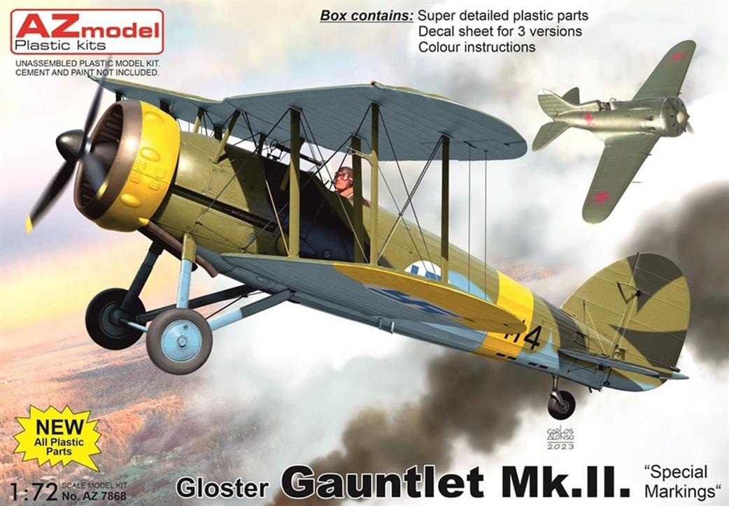 AZ Model 1/72 AZ7868 Gloster Gauntlet MK II Special Markings Kit