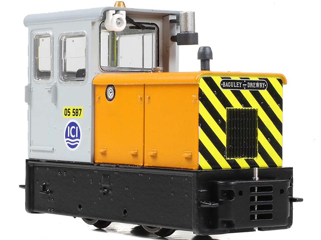 Bachmann OO9 392-028 Baguley-Drewry 70hp Narrow Gauge Diesel Locomotive ICI Orange & Grey
