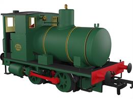 Highly detailed model of Andrew Barclay fireless 0-4-0 steam locomotive works number 1952, finished in lined green livery as preserved at the Doon Valley Railway, Ayr.Powered by a high quality motor and drive mechanism designed to give good low-speed performance for shunting duties the fireless locomotive is an ideal industrial shunting locomotive for factories, paper mills, gas works and petro-chemcical industries, especially those producing highly flammable or explosive products.The unlettered lined livery of this model lends itself to use in any setting. Formerly Shell Refining No.8 the Doon Valley Railway claim this locomotive to currently be the only operational fireless steam locomotive in the UK.