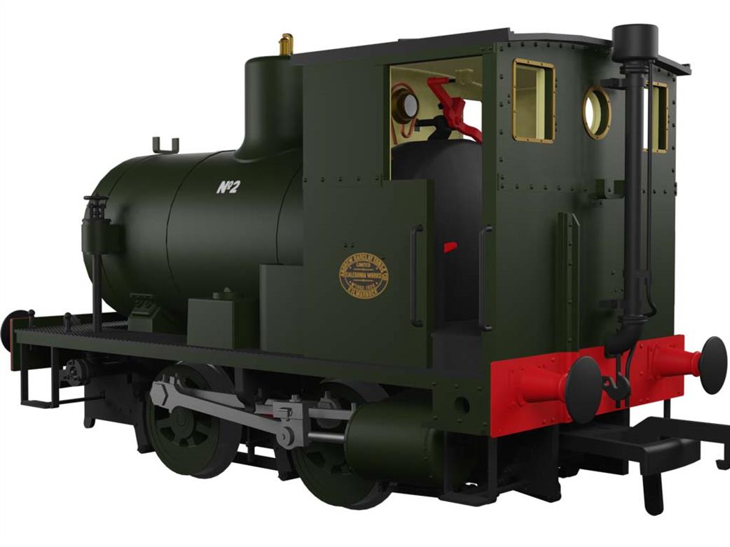 Rapido Trains OO 965501 Bowaters Kent No.2 Andrew Barclay w/n1962 0-4-0 Fireless Steam Locomotive Dark Green DCC Sound