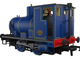 Highly detailed model of an Andrew Barclay Caledonia type fireless 0-4-0 steam locomotive finished in a stock lined Caledonian blue livery.Powered by a high quality motor and drive mechanism designed to give good low-speed performance for shunting duties the fireless locomotive is an ideal industrial shunting locomotive for factories, paper mills, gas works and petro-chemcical industries, especially those producing highly flammable or explosive products.The attractive lined Caledonian blue livery of this model lends itself to use in any setting.DCC sound fitted model.