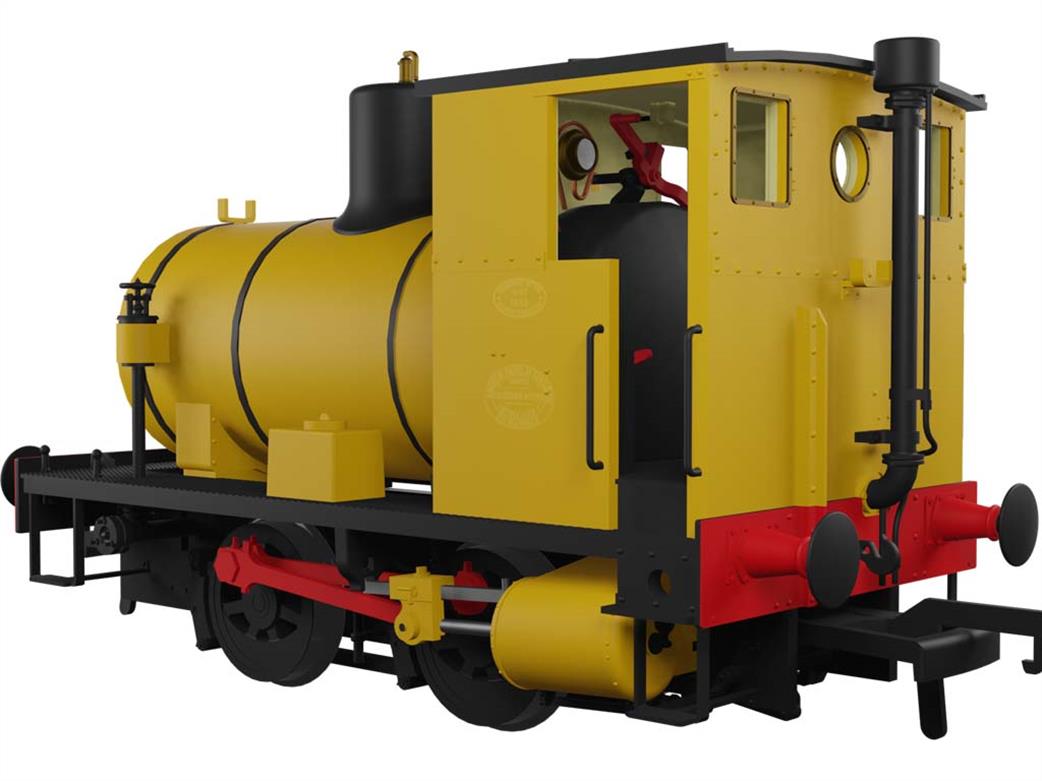Rapido Trains OO 965504 Shell Mex Andrew Barclay w/n1952 0-4-0 Fireless Steam Locomotive Ochre Yellow DCC Sound