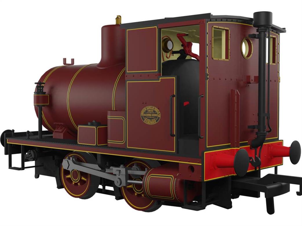 Rapido Trains OO 965510 Andrew Barclay 0-4-0 Fireless Steam Locomotive Lined Maroon DCC Sound