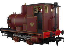 Highly detailed model of an Andrew Barclay fireless 0-4-0 steam locomotive finished in lined maroon livery.Powered by a high quality motor and drive mechanism designed to give good low-speed performance for shunting duties the fireless locomotive is an ideal industrial shunting locomotive for factories, paper mills, gas works and petro-chemcical industries, especially those producing highly flammable or explosive products.The unlettered lined maroon livery of this model lends itself to use in any setting.DCC sound fitted model.