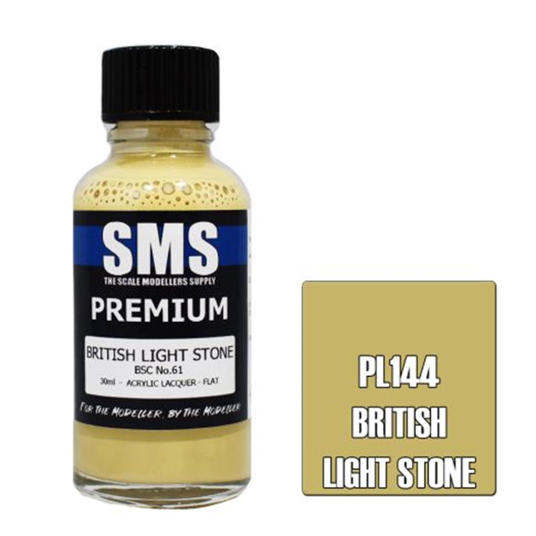 SMS Premium Lacquers  PL144 British Light Stone Airbrush Ready Acrylic Lacquer 30ml