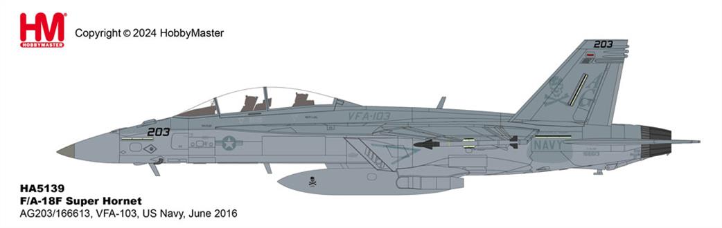 Hobby Master 1/72 HA5139 F/A-18F Super Hornet VFA-103 Jolly Rogers US Navy