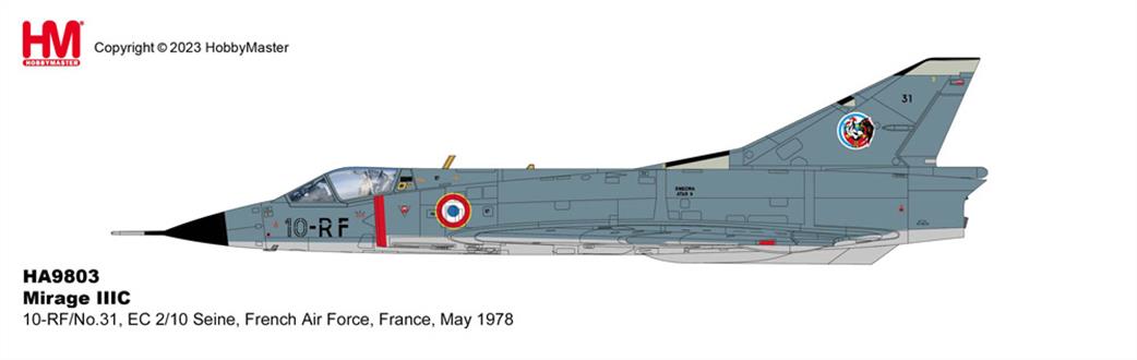 Hobby Master 1/72 HA9803 Mirage IIIC French Air Force France