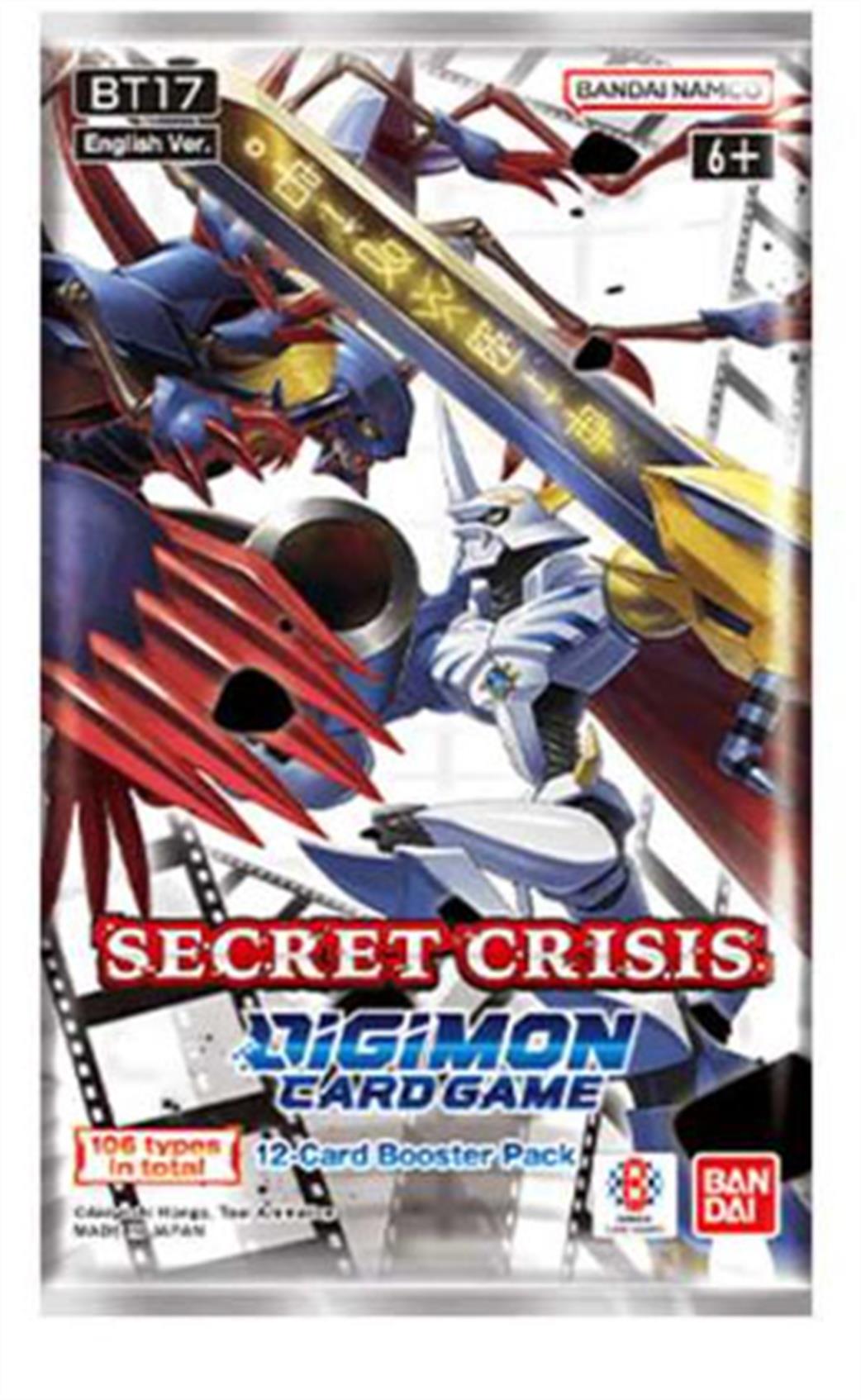 Bandai  BT17 Digimon Secret Crisis Booster